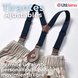 Conjunto De Vestir Con Tirantes Camisa Pantalón Corto Algodón Niño