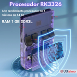 Pantalla IPS Retro Gaming Portátil R36s 64GB Consola Recargable USB