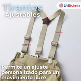 Conjunto De Vestir Con Tirantes Camisa Pantalón Corto Algodón Niño