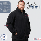 Polerón Térmico Micropolar Cuello Alto Hombre Negro Invierno