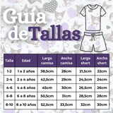 Conjunto Sanrio 100% Algodón Polera Pantalón Corto Niña Kuromi Hello Kitty My Melody