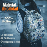 Mochila Escolar Con Estuche 46cm Poliéster Impermeable Niña Juvenil