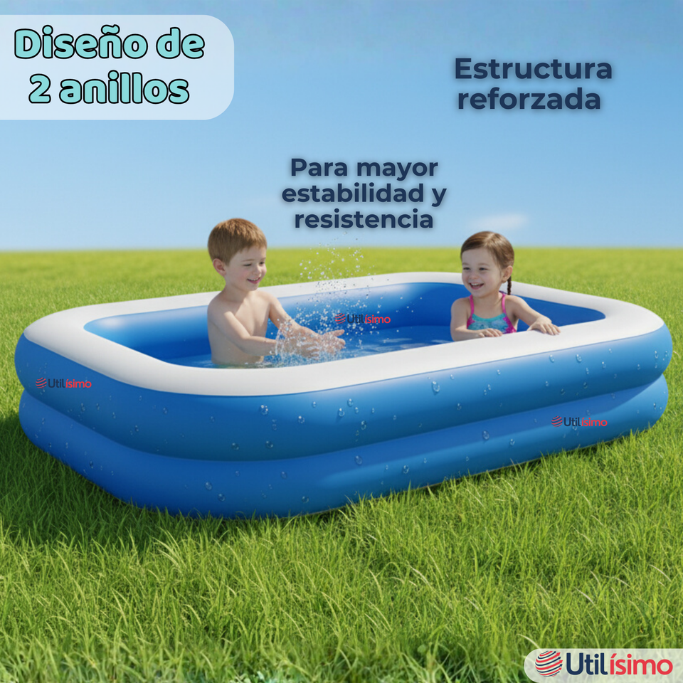 Piscina Inflable Rectangular 2.62mx1.75mx51cm Color Azul
