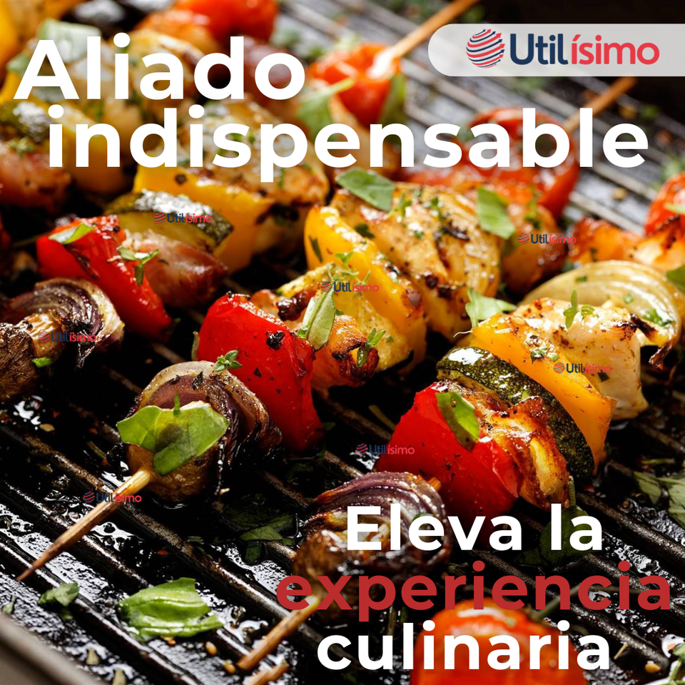 Pack 45 Piezas Brochetas Para Anticuchos Pinchos Bambú Palillos 30cm