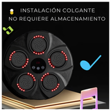 Máquina Boxeo Musical Bluetooth Recargable USB Entrenamiento Adultos Niños Pared