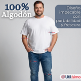 Pack 3 Camisetas Poleras 100% Algodón Básica Lisa Elástica Hombre Colores Surtidos