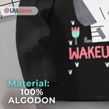 Polera Manga Larga Niña 100% Algodón Zebra Negro Camiseta