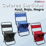Silla Plegable Con Bolso Portátil Camping Pesca Playa Colores Surtidos