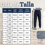 Pack 3 Buzos Pantalones Escolares Niño Unisex 100% Algodón Azul Bota Acanalada 3 a 16 años