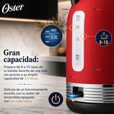 Hervidor eléctrico Oster® con capacidad de 2.5 L BVSTKT900R