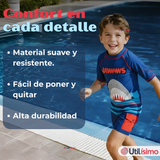 Traje De Baño 2 piezas Manga Larga y Pantalón Corto Niño de 3 a 11 años Blue Shark