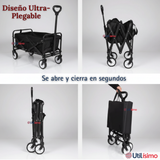 Carrito Compras Plegable Organizador Ideal Para El Camping 100Kg