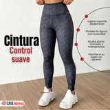 Calza Polar Con Chiporro Térmica Mujer Elásticada Negro Jeans