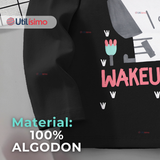 Polera Manga Larga Niña 100% Algodón Zebra Negro Camiseta