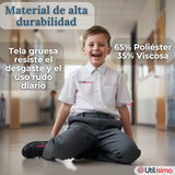 Pack 3 Pantalón Escolar Colegio Clásico Niño Gris