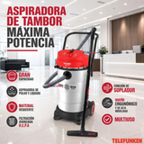 Aspiradora De Tambor Telefunken Turbo Expert 1800W 53L