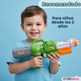 Pistola Lanza Agua Dinosaurio Color Verde Juguete 40cm Niño