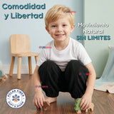 Buzo Solo Pantalón Negro Bebé Niño Forrado Polar