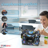 Mochila Bolso Escolar + Lonchera + Estuche 45Cm Niño Tela Oxford Extreme