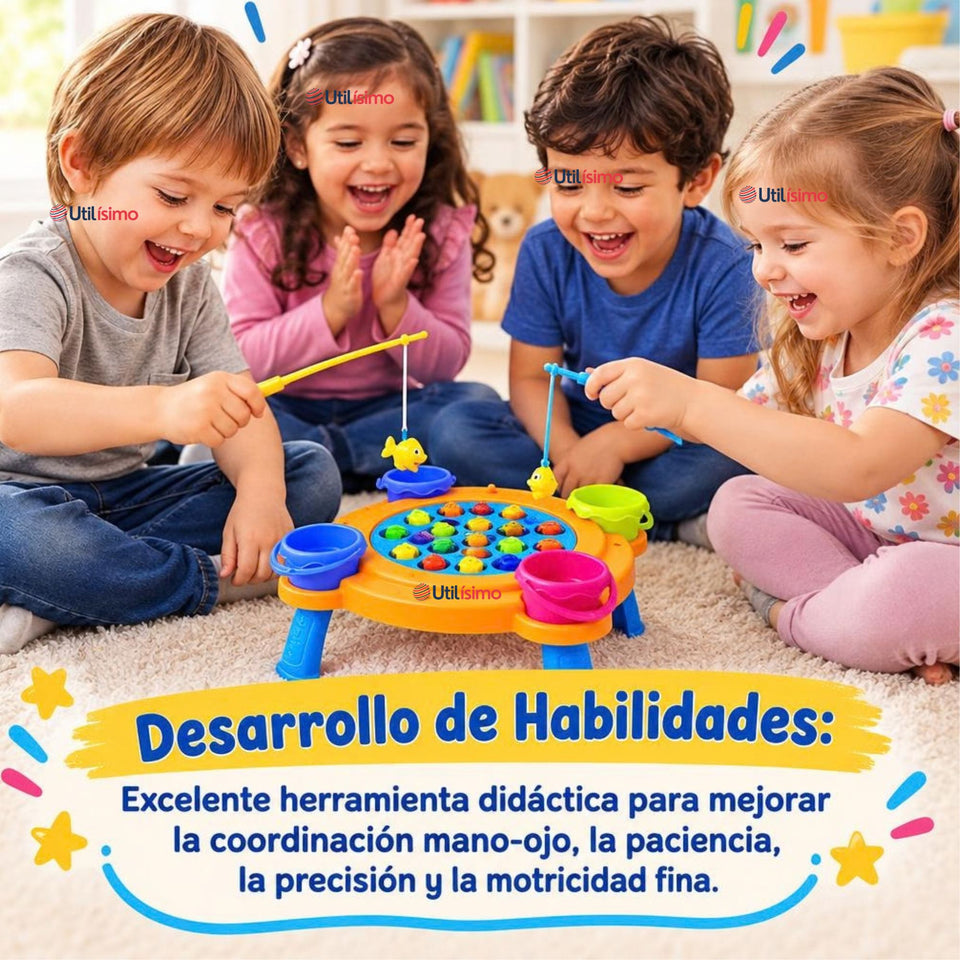 Juguete Pesca Magnético Interactivo Musical Infantil