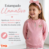 Conjunto 2 Piezas Polerón y Pantalón Buzo 100% Algodón Niña Tedmimak Beautiful flowers