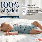 Pack 5 Bodys Manga Corta %100 Algodón Tedmimak Niño Playful Pups