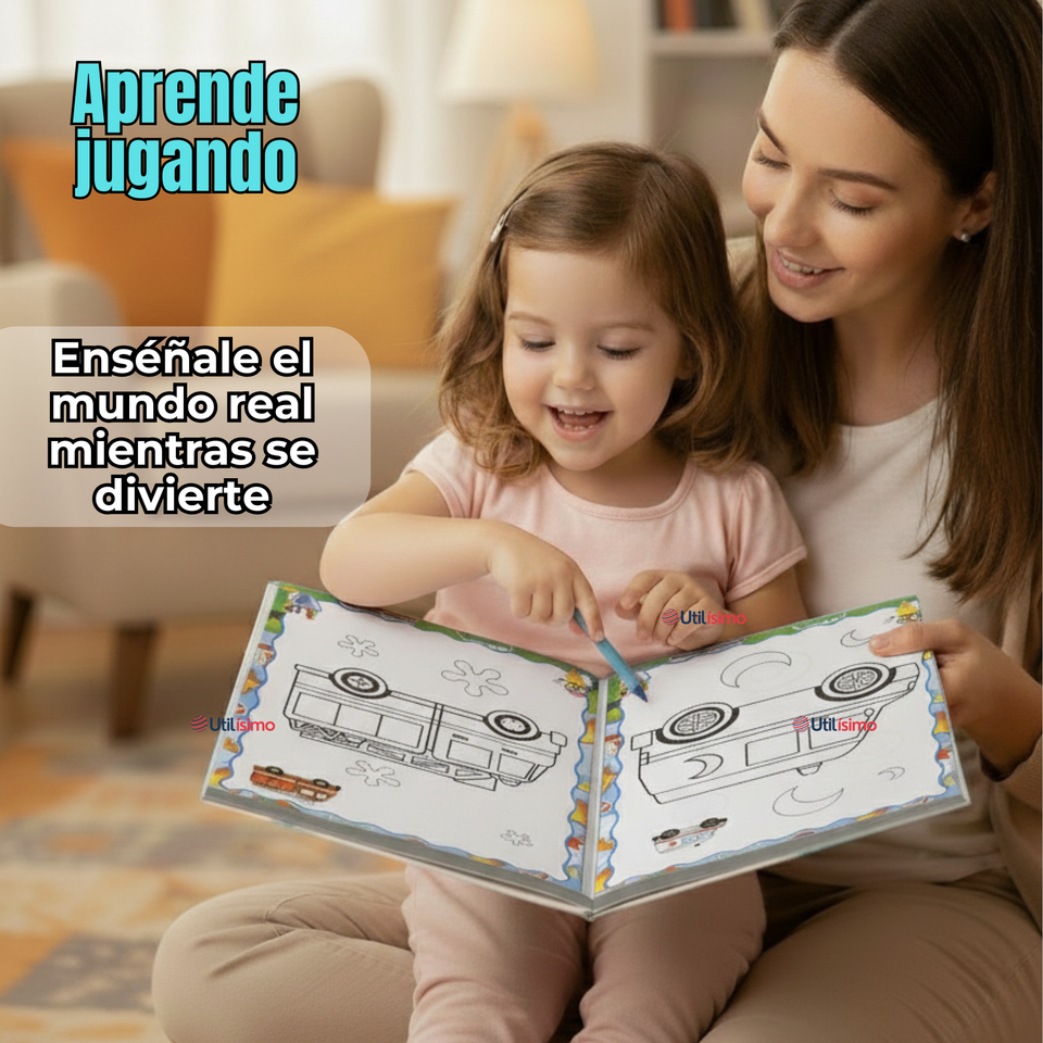 Pack 3 Libros Para Colorear Pintar Educativo Diseños Surtidos