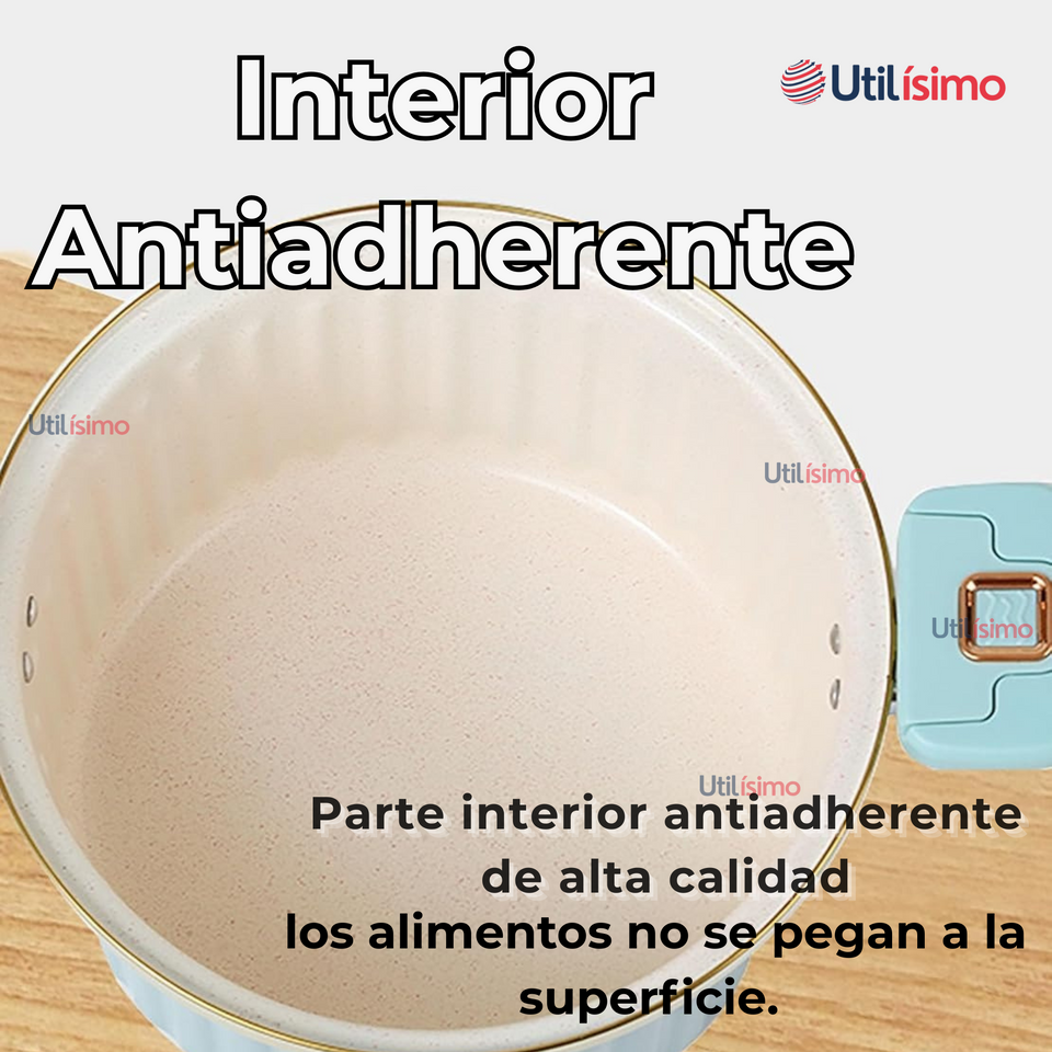 Olla de Micro Presión Esmalte Antiadherente Capacidad 12 Litros Color Azul