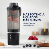 Oster Licuadora Portátil, GoMAX, 590 ml de Capacidad, para Smoothies, Negro, BLSTGFP-B20-000