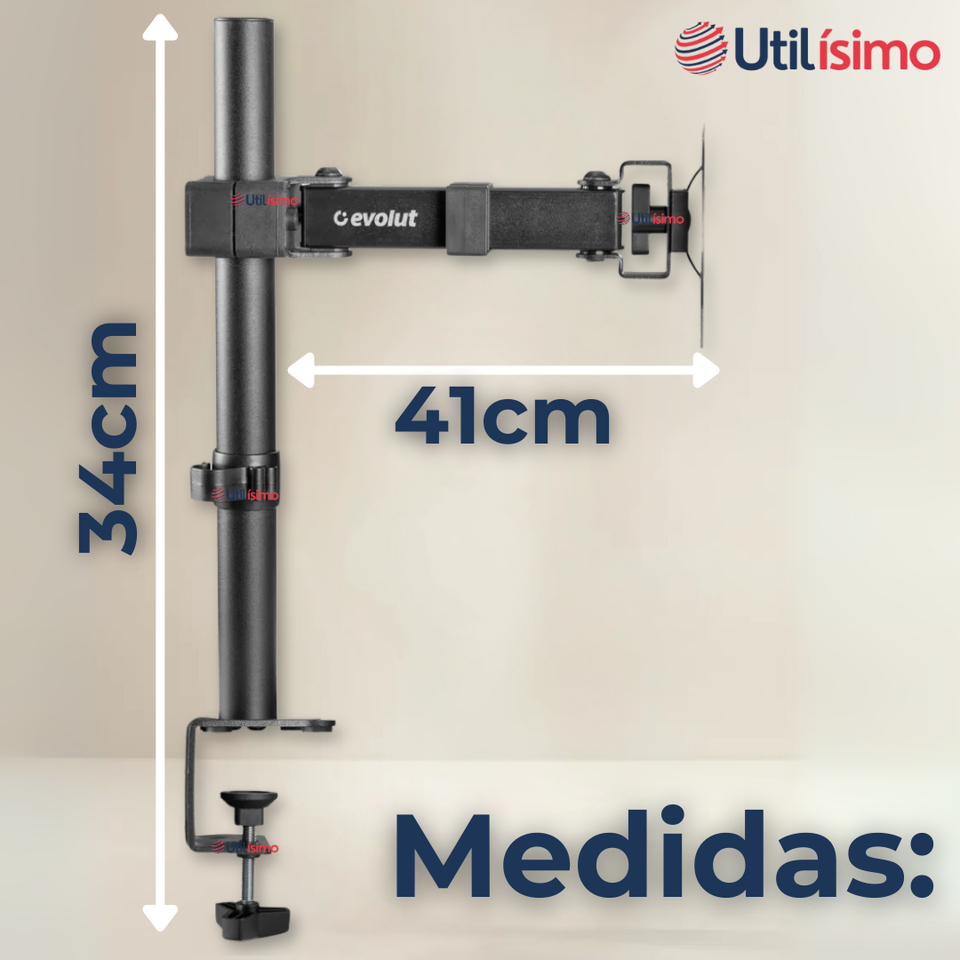 Soporte Monitor Escritorio Brazo Articulado 15 a 30 Pulgadas 15 17 19 22 24 27 28 29 30