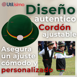 Sombrero Nortino Fiestas Patrias Gorro Niña Baile Danzas Verde