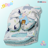 Set Manta Frazada Polar Para Bebé Niño + Cojín Para Cuello