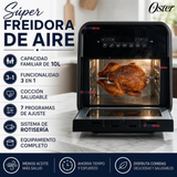 Súper Freidora De Aire Digital 10 Litros Oster® Multiples Funciones Ckstafov3