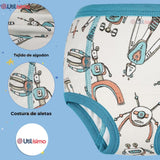 Pack 3 Calzón Calzoncillo Entrenamiento Algodón Absorbente Transpirable Cintura Elástica