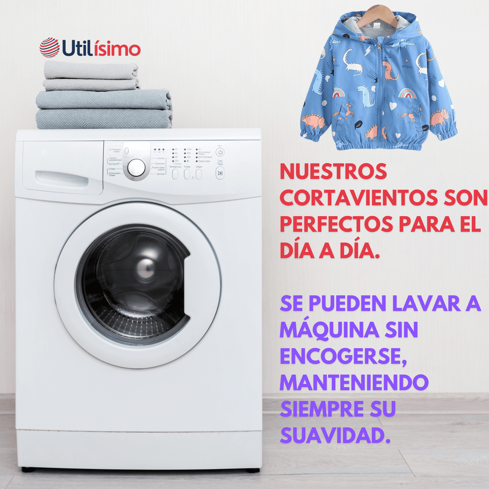 Cortaviento Impermeable Chaqueta Estampado Niño Y Bebé Jump Kids