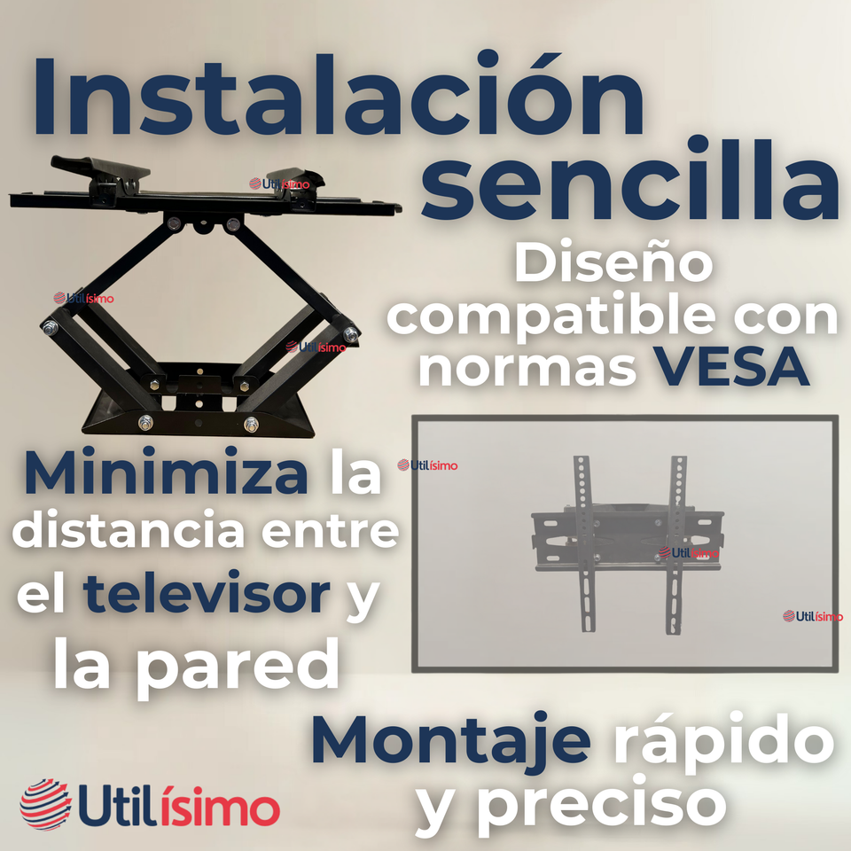 Soporte TV Pared Ajustable 60Kg 32 a 70 Pulgadas 32 37 39 40 42 43 46 47 48 49 50 55 58 60 65 70