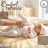 Conjunto Set 5 Piezas Body Camiseta Panty Gorro Manoplas Algodón Blanco Bebé Unisex