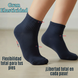 Pack 3 Pares Calcetines Tobilleras Cortos Algodón Color Azul Niña y Niño