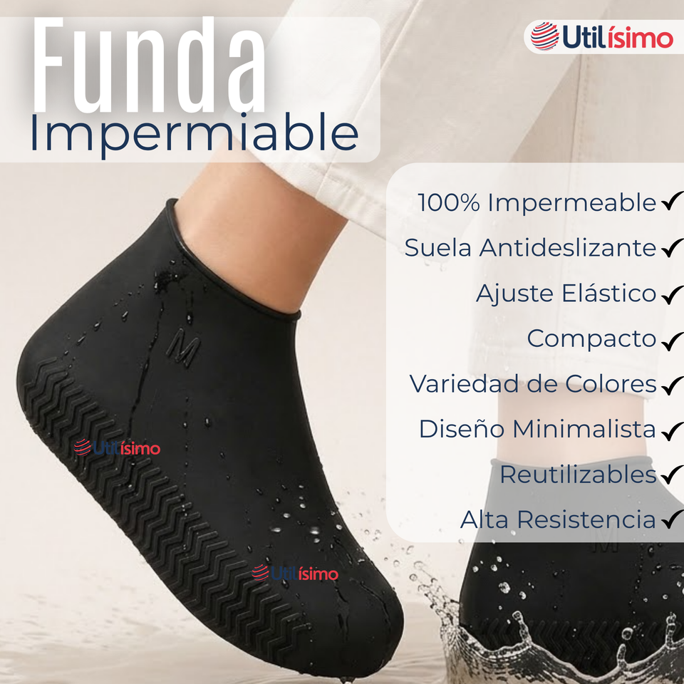 Fundas Cubre Zapatos Hombre Impermeable Surtidas Silicona Antideslizante 1 Par