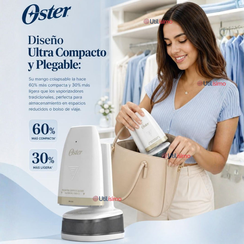 Plancha Vaporizador de prendas de mano plegable Oster GCSTFS200