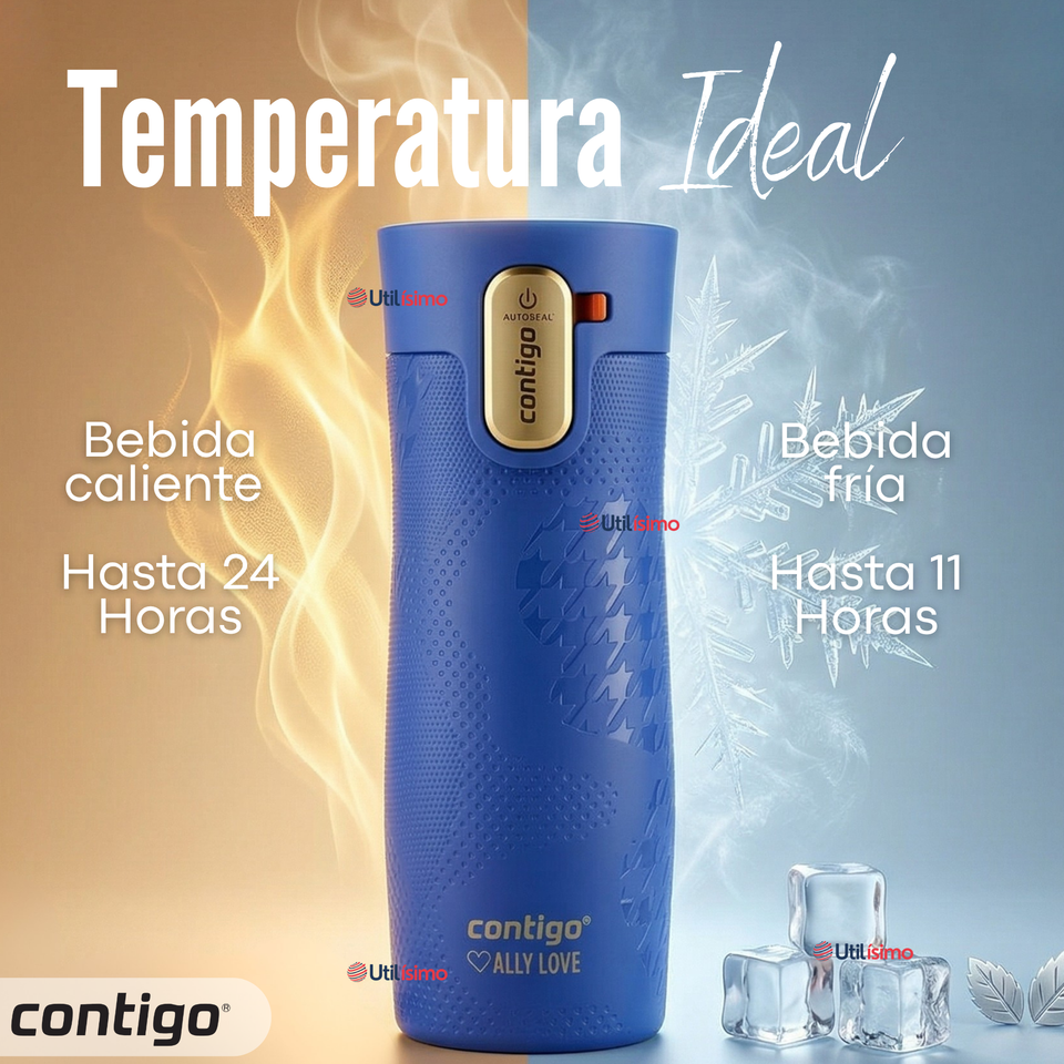 Vaso Térmico Contigo 473ml West Loop 3.0 Ally Love Acero Inoxidable Stellar