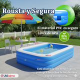 Piscina Inflable Rectangular 210x140x60 CM Color Azul