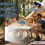 Lampara Luz De Emergencia Focos 48 Led Carga Híbrida Solar USB 30W