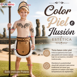 Pack 3 Poleras Efecto Piel Con Tatuajes Niño Rapa Nui Fiestas Patrias