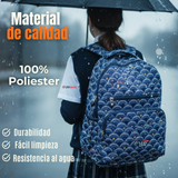Mochila Escolar Con Estuche 46cm Poliéster Impermeable Niña Juvenil