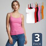 Pack 3 Camisetas Poleras Pabilo Básica Lisa Transpirable Mujer Colores Surtidos