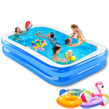 Piscina Inflable Rectangular Familiar 200x120x40 Cm Azul