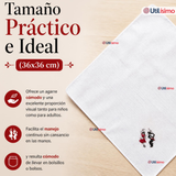 Pack 3 Pañuelos Baile Cueca 36cm Diseños Surtidos Algodón Fiestas Patrias