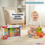 Juego Didáctico Bebé Encaje Apilable Torre Con Figuras Niña y Niño