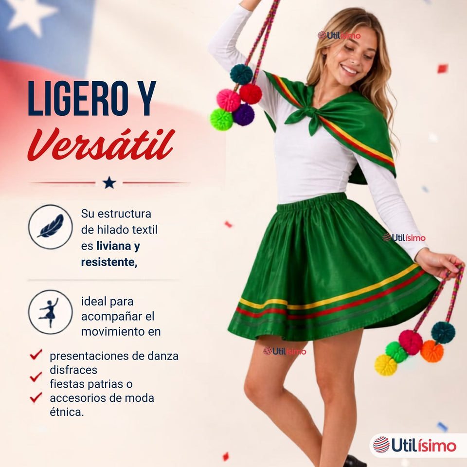 Pom Pom Pompones Nortinos Para Bailes Típicos
